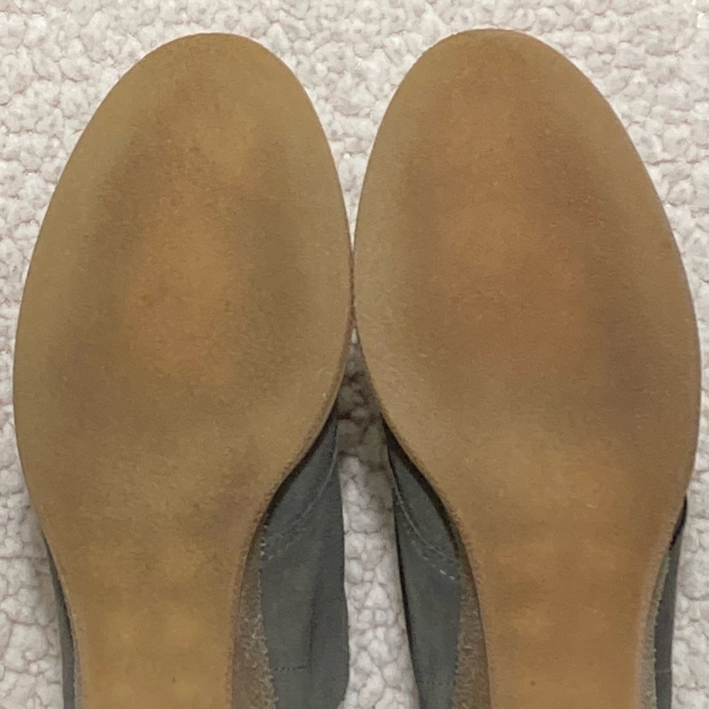 J. Crew Womens Desert Grey Suede Lace Up Gum Wedge Booties Shoes Size US 7 - Picture 9 of 11